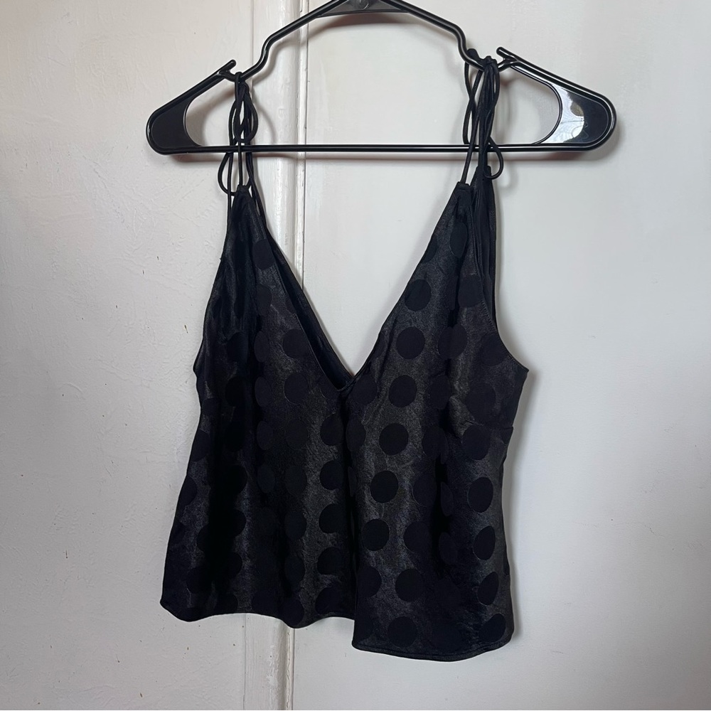 Victoria’s Secret Silky Tie Strap Crop Top - size large